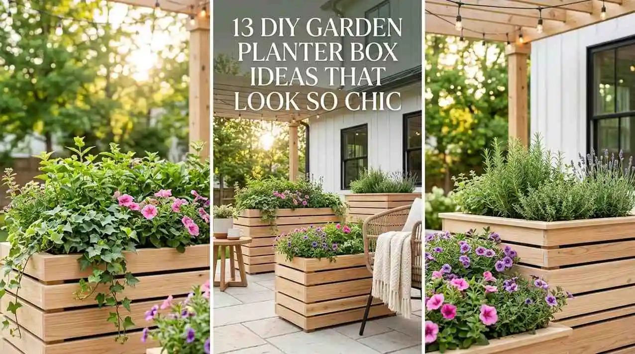 13 DIY Garden Planter Box Ideas That Look So Chic