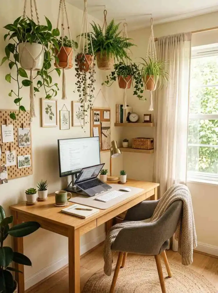 Hanging Plants in Entryway