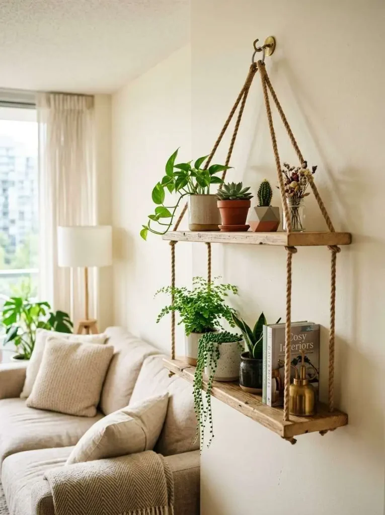 Hanging Shelf Plant Setup