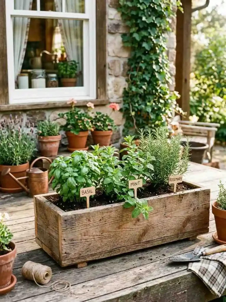 Herb Garden Planter Box