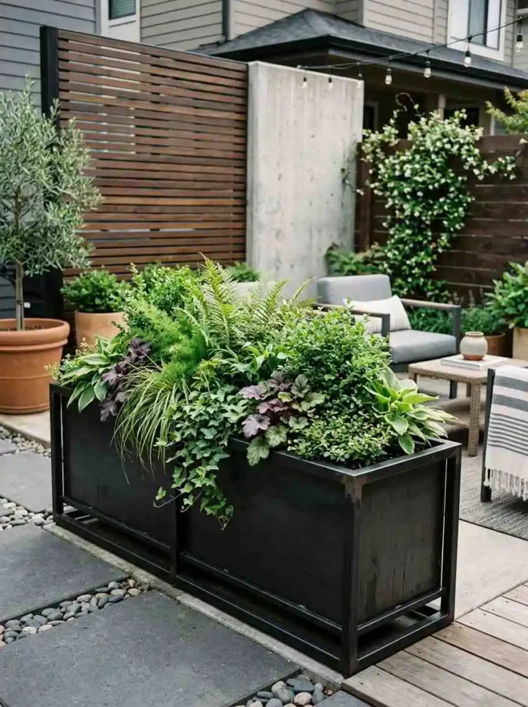 Metal Frame Planter Box