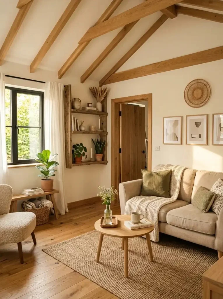 Natural Wood Accent Layout