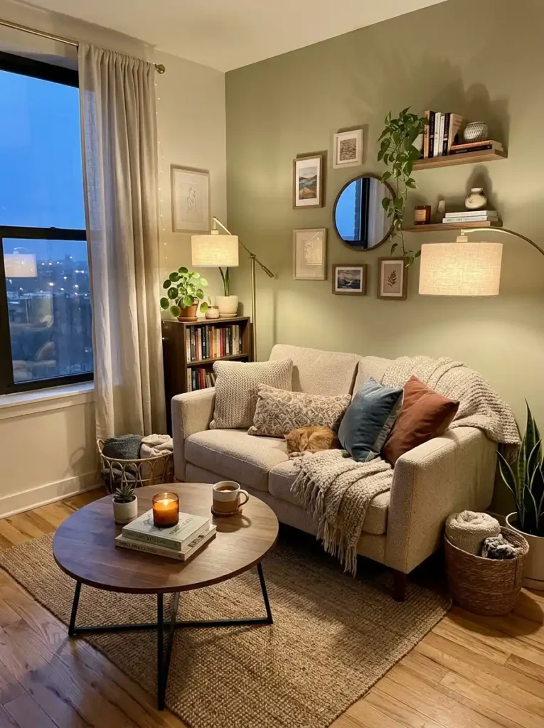 Round Coffee Table Layout