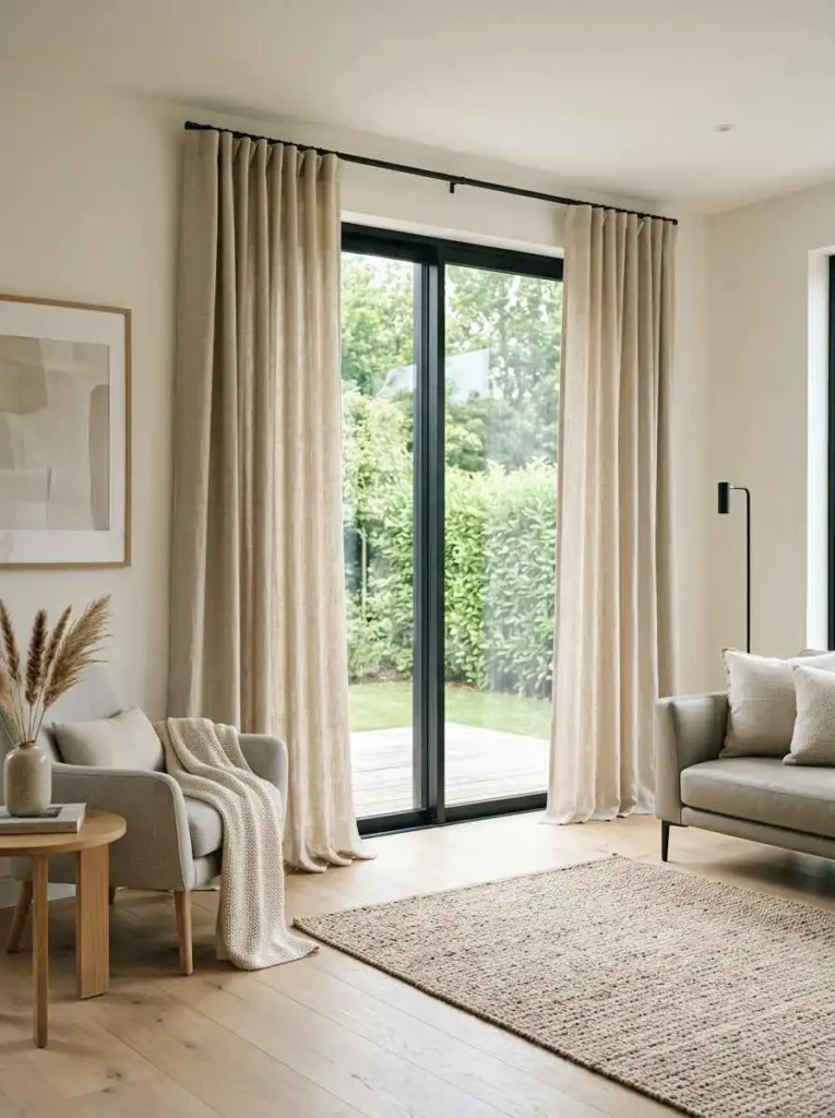 Simple Straight Panel Curtains
