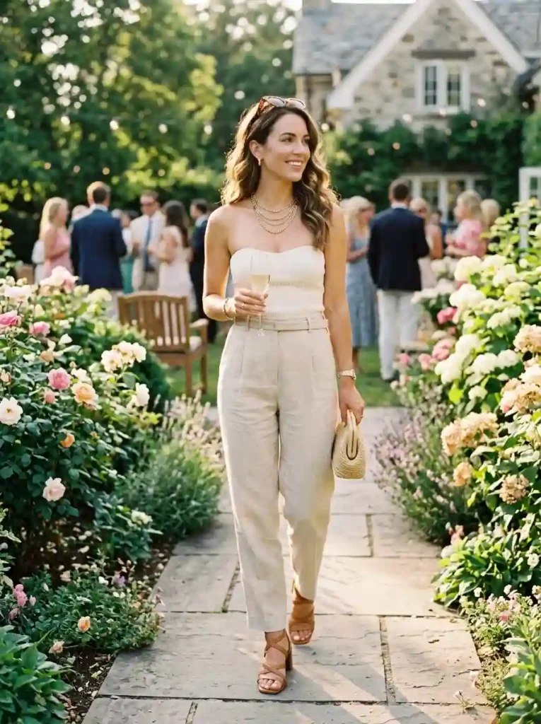 Tailored Linen Trousers + Bandeau