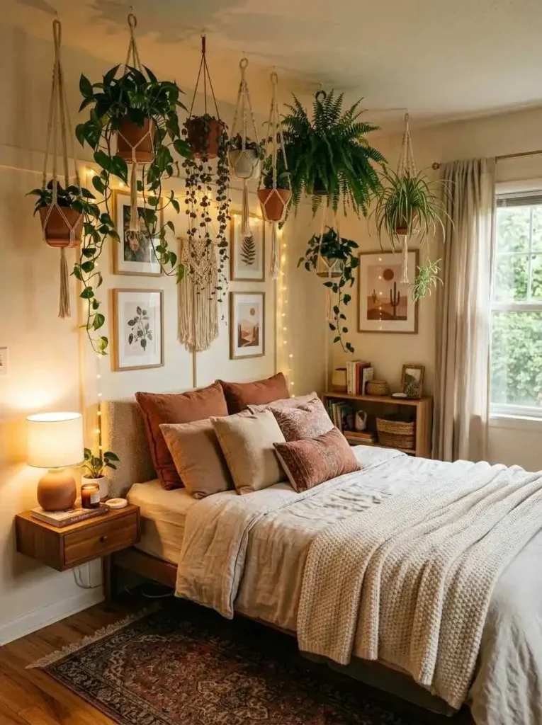 Tiny Bedroom Hanging Garden