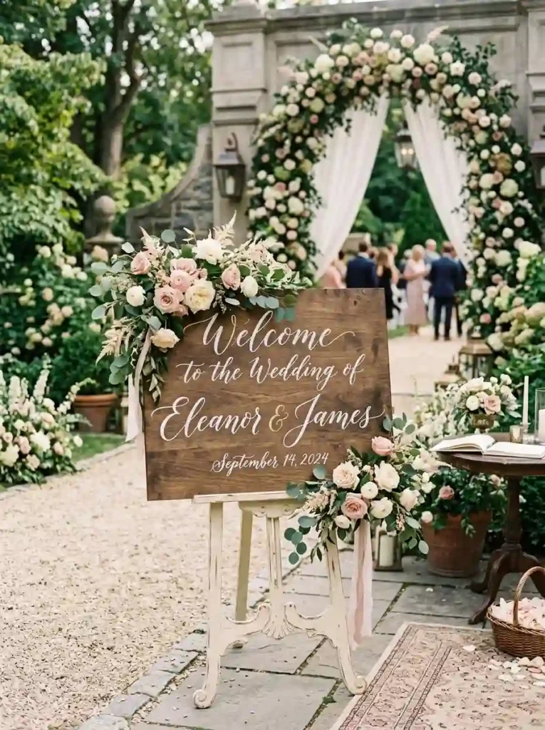 Hand-Painted Welcome Sign
