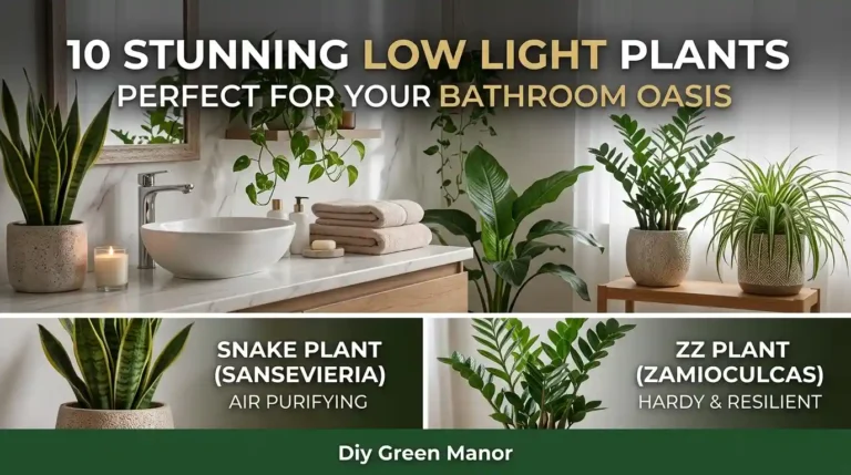 10 Stunning Low Light Plants Perfect for Your Bathroom Oasis