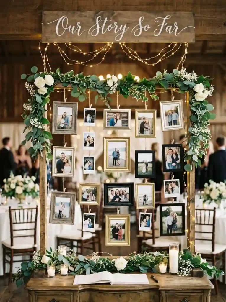 Romantic Hanging Photo Display