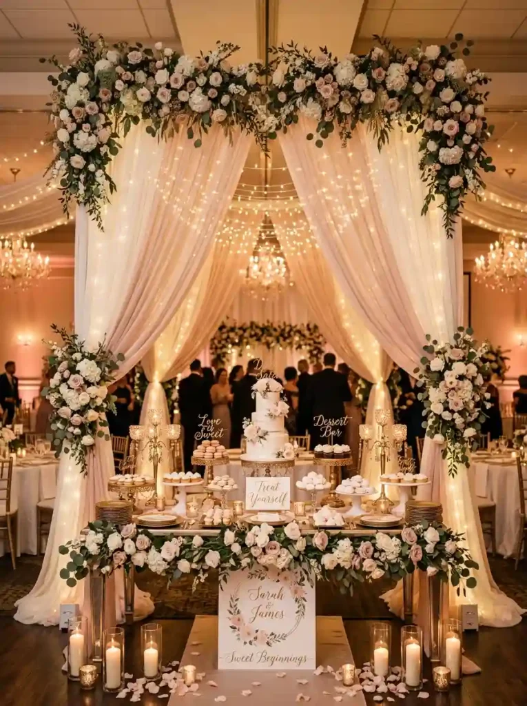 Elegant Dessert Table Backdrop