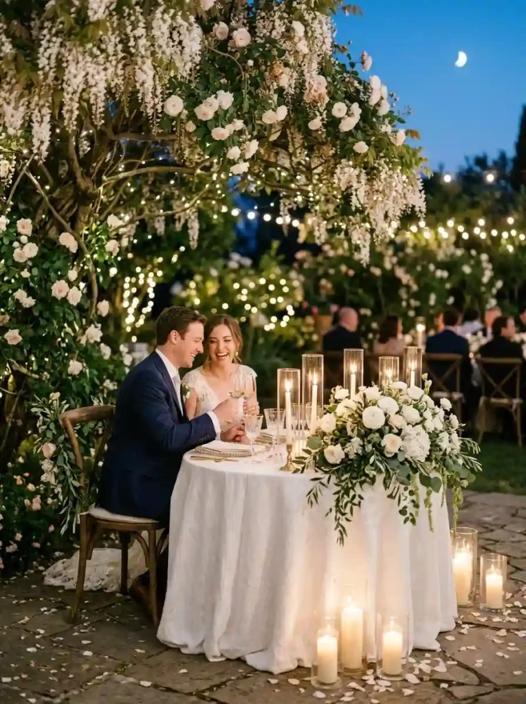 Candlelit Sweetheart Table