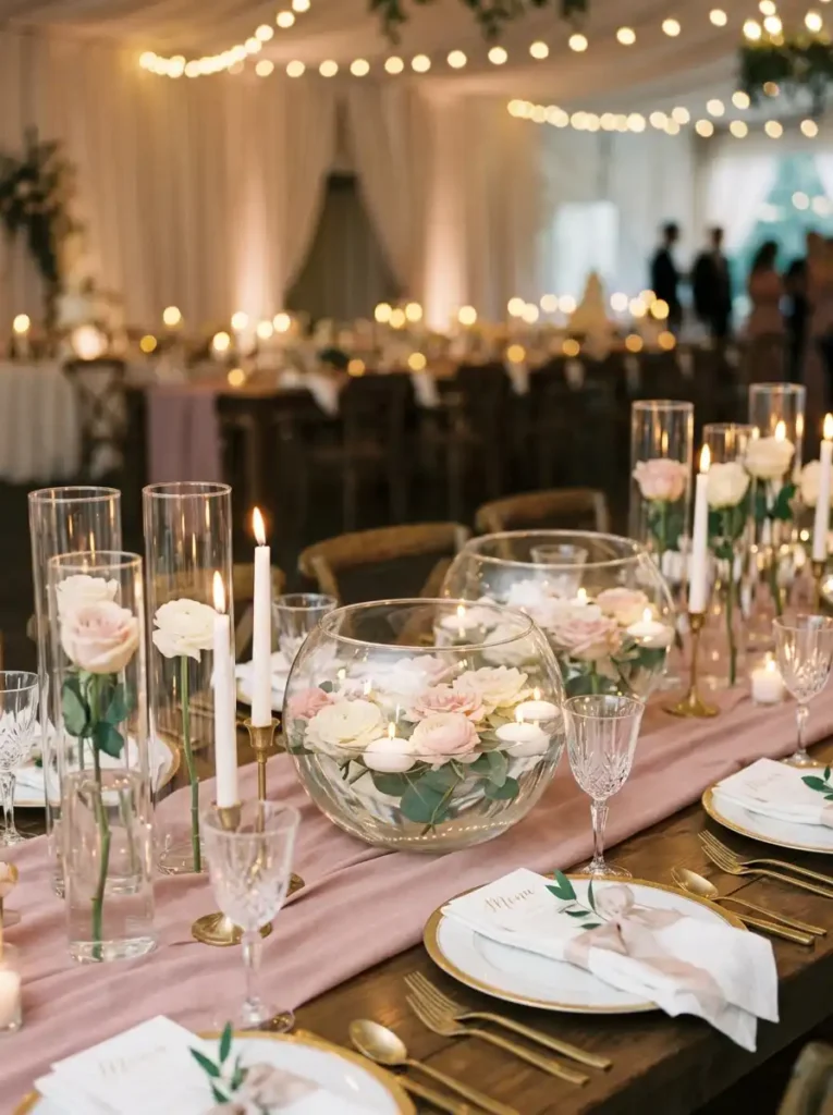 Floating Floral Centerpiece Bowls