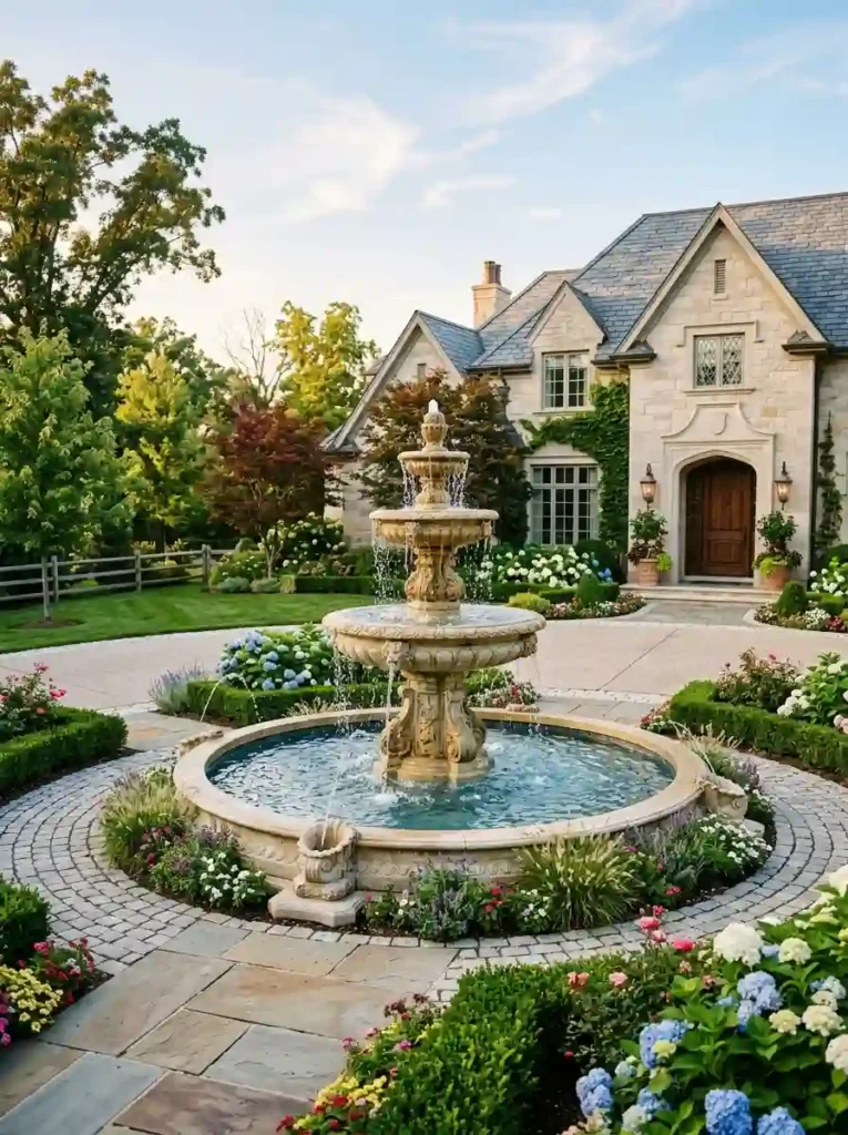 Multi-Level Fountain Landscape