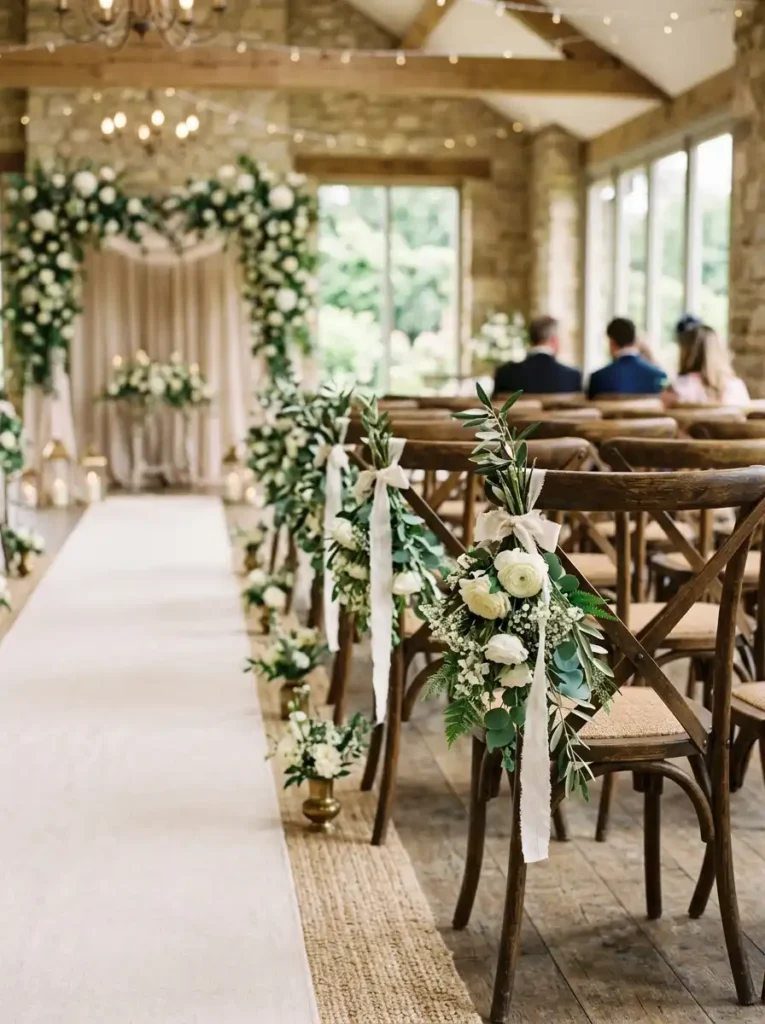 DIY Floral Chair Decorations