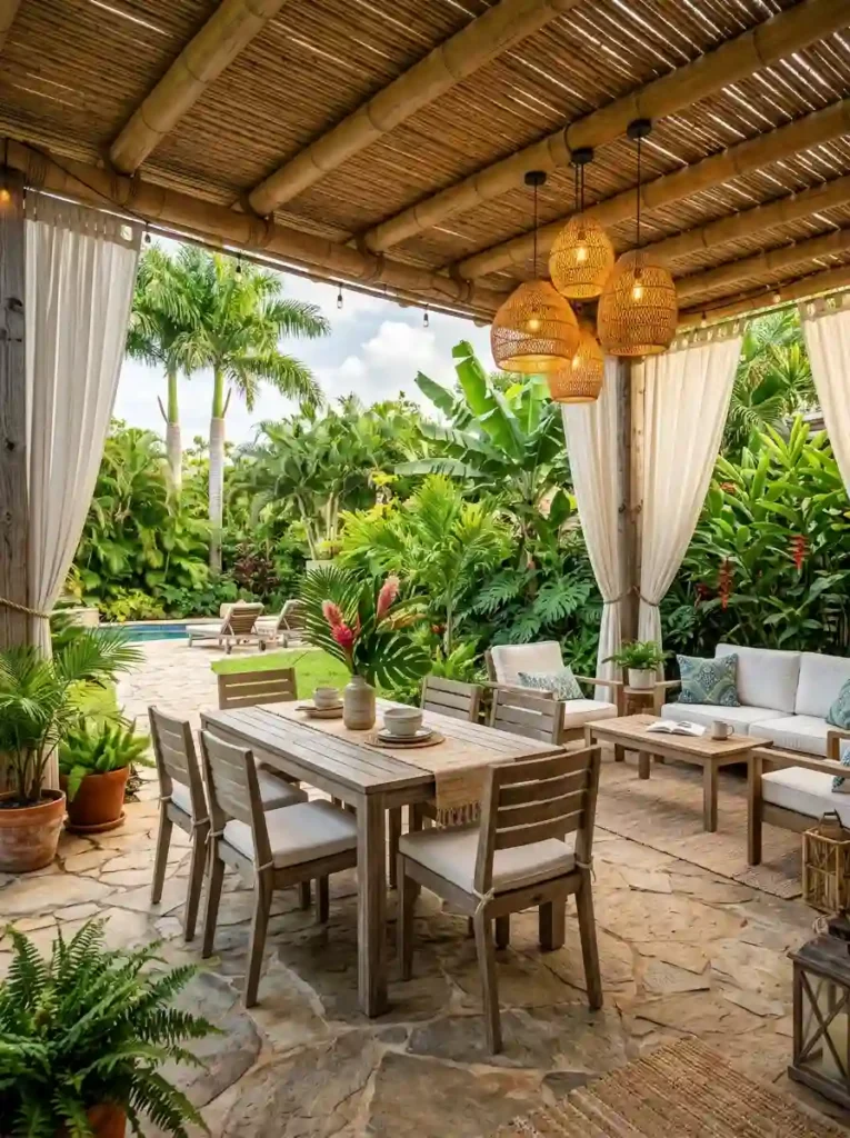  Tropical Bamboo Roof Retreat