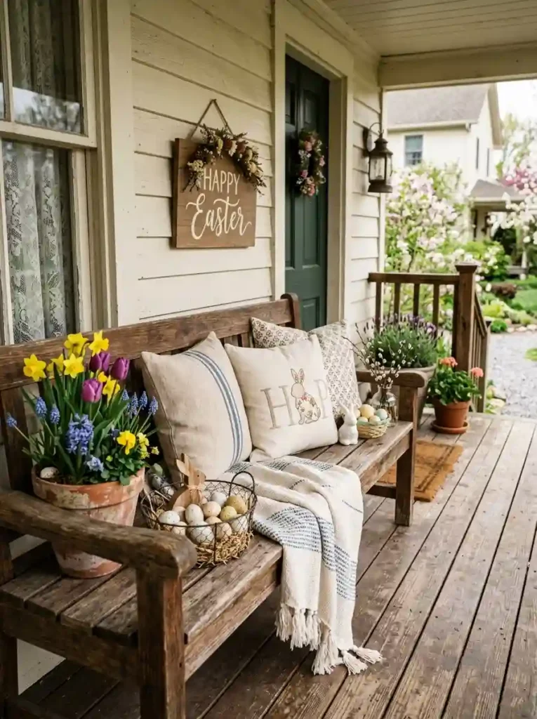 Wooden Bench Spring Styling