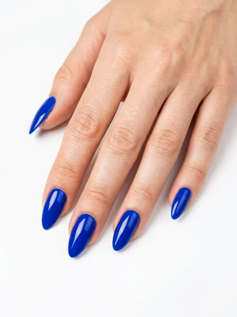 Cobalt Blue Statement Nails