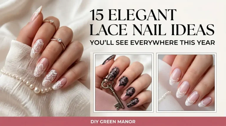 15 Elegant Lace Nail Ideas You'll See Everywhere This Year
