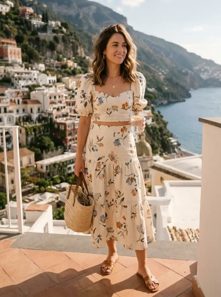 15.Matching Skirt and Top Set