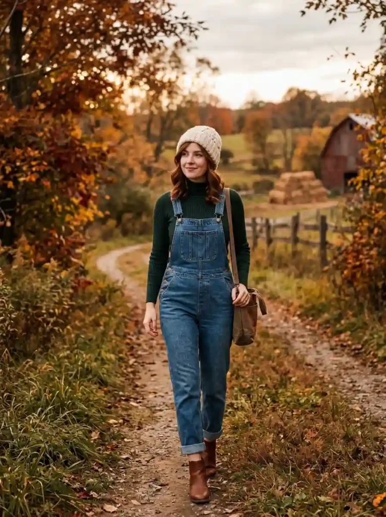 Turtleneck and Overalls