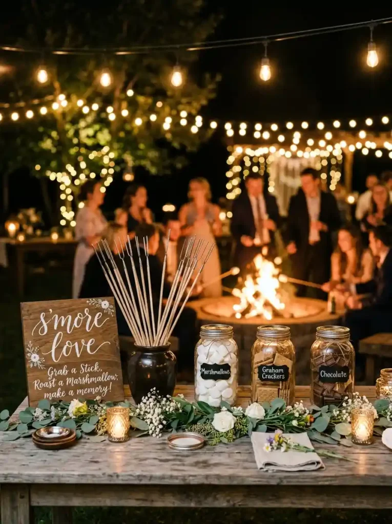 Stargazing Late-Night S'mores Station