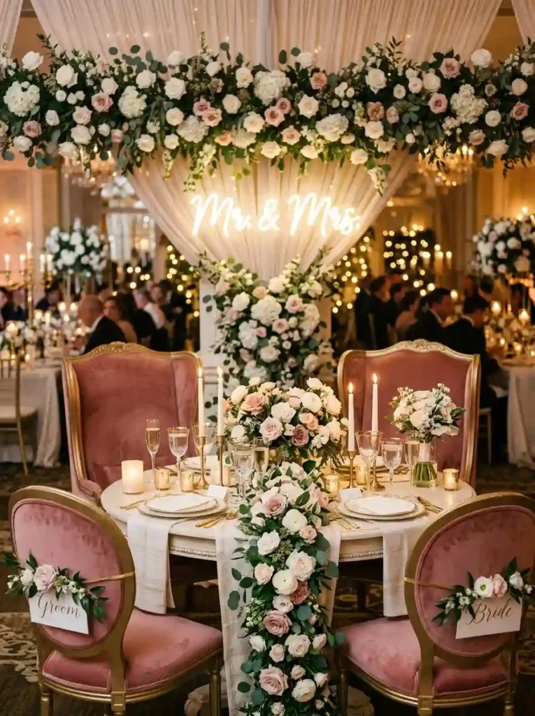 Luxury-Looking Sweetheart Table Design