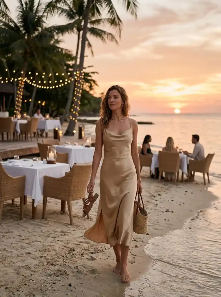 Sunset Dinner Beach Outfit