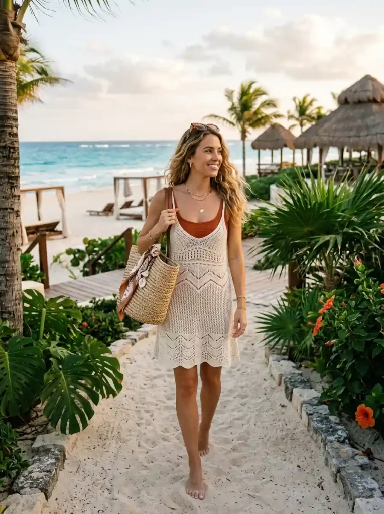Crochet Cover-Up Dress
