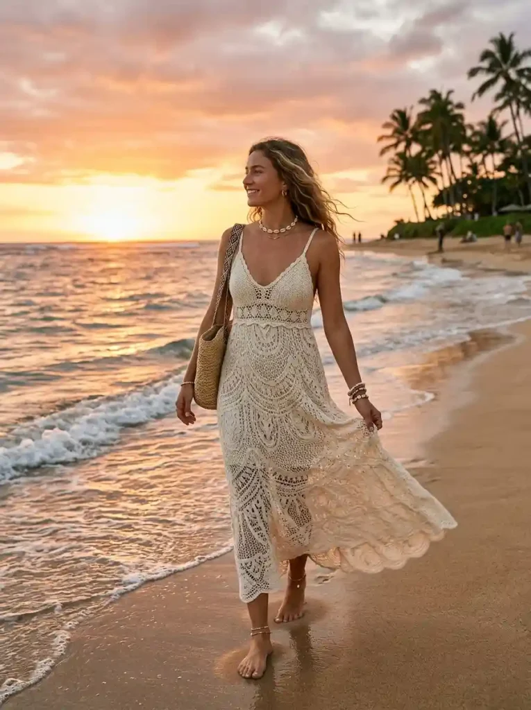 Crochet Maxi Dress