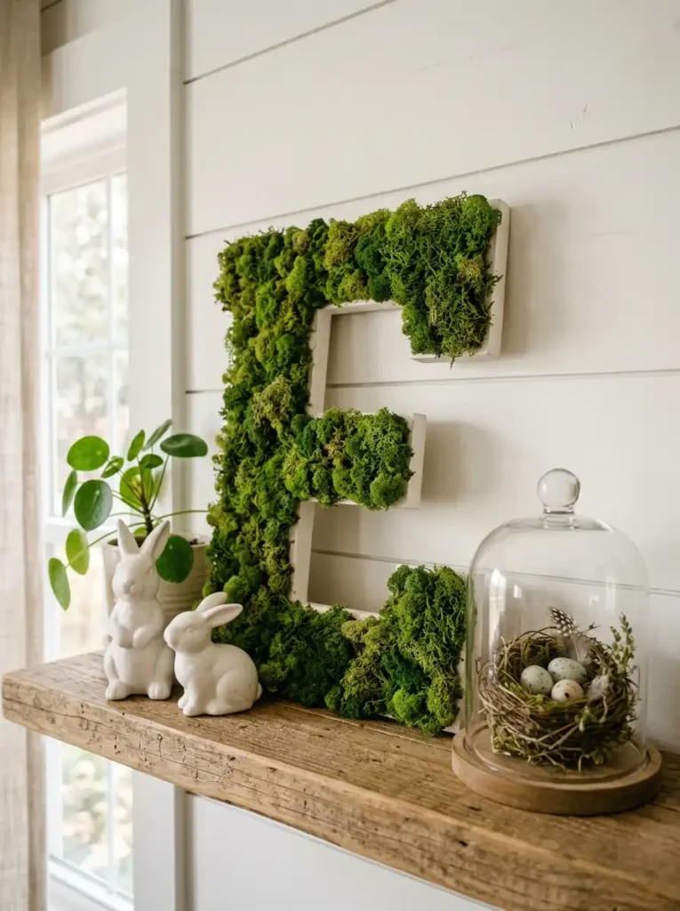 Moss-Covered Letter Monogram