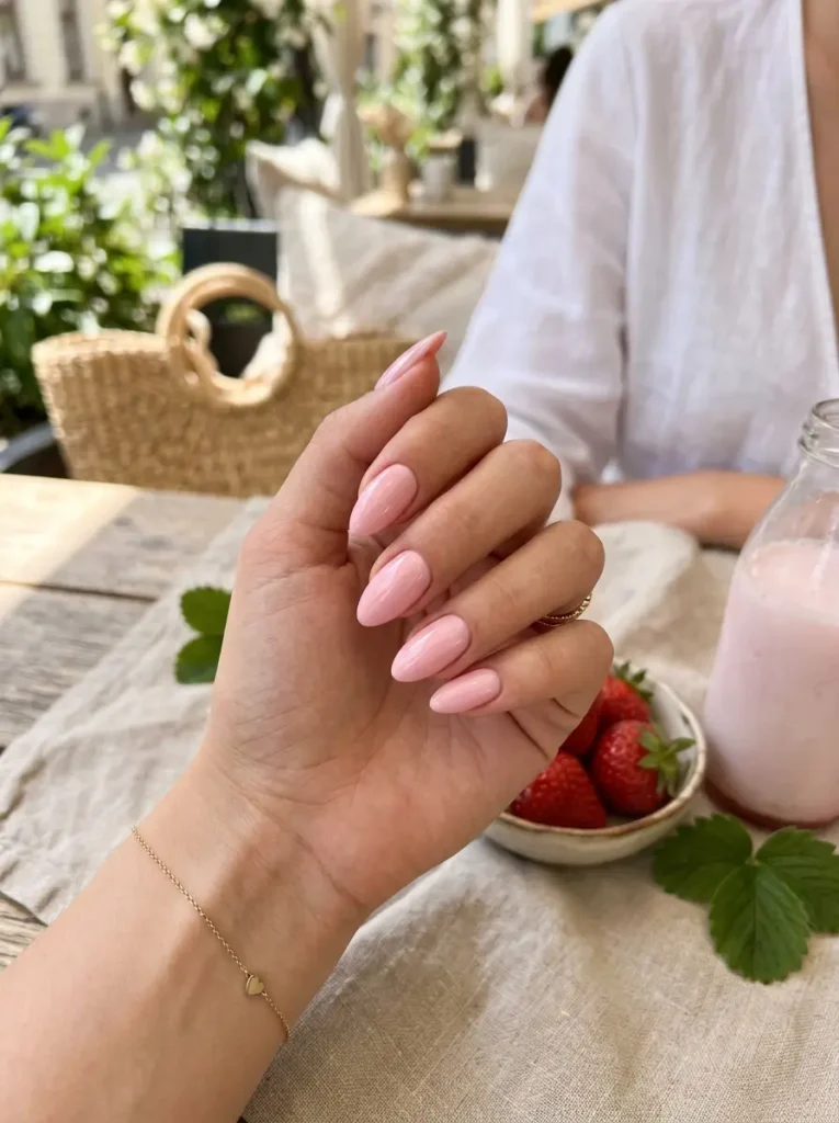 Strawberry Milk Nails