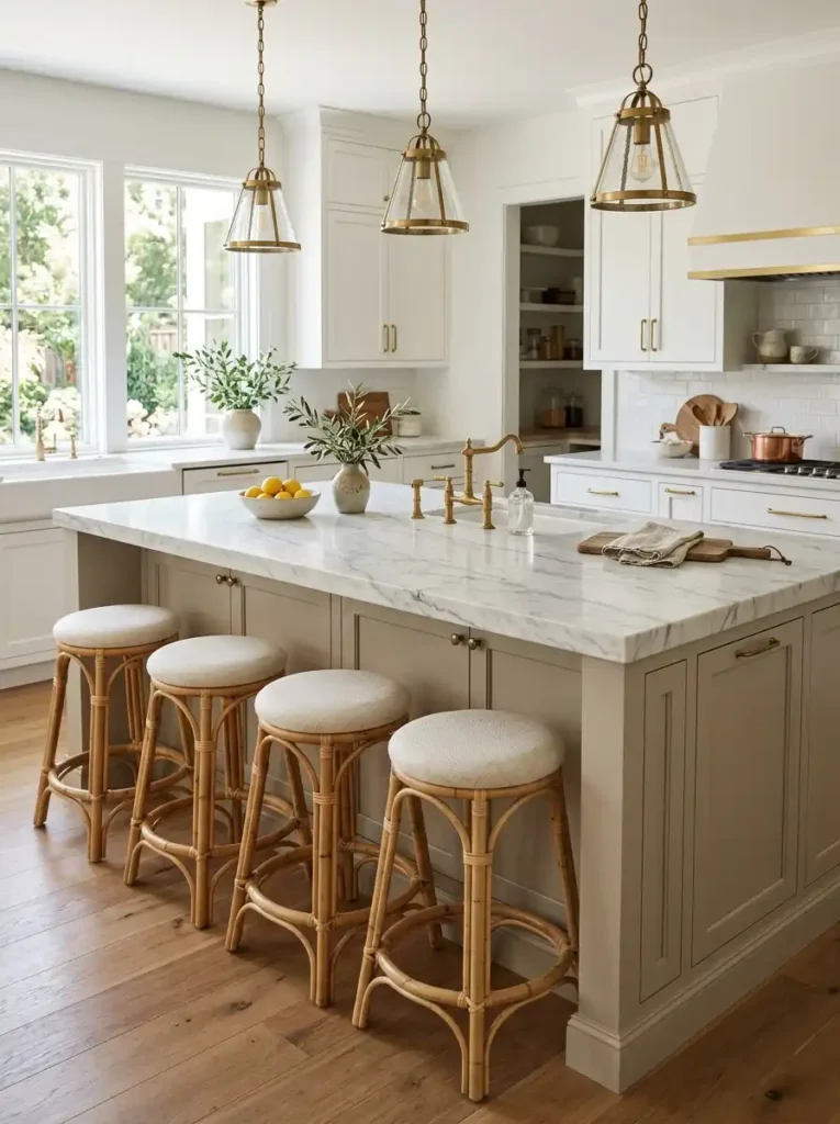 Marble Island with Seating