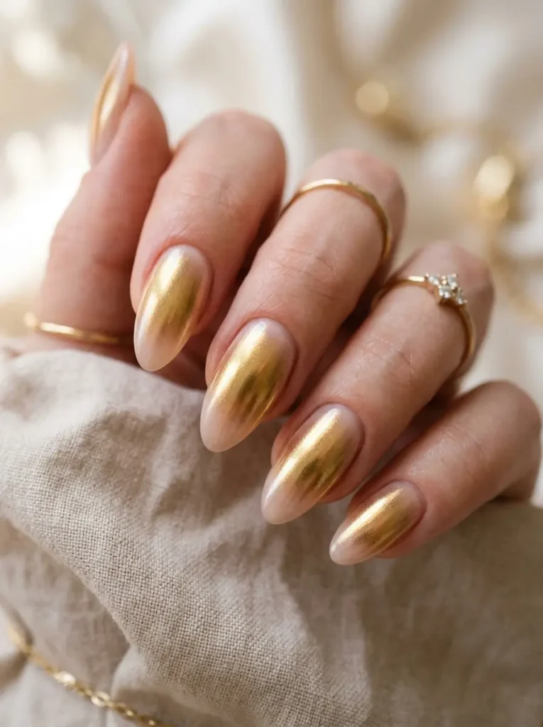 Chrome Aura Nails