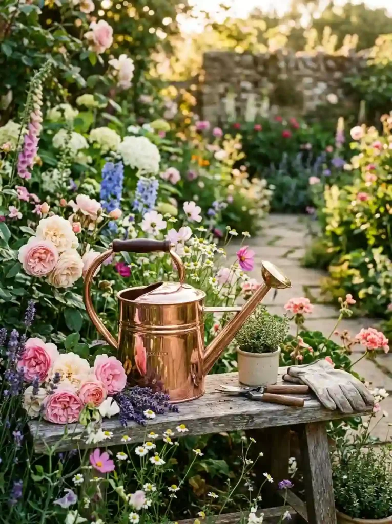 Decorative Copper Watering Can