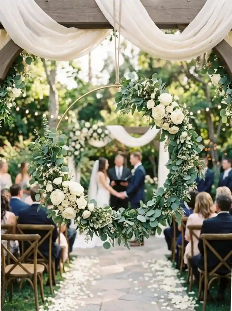 Floral Hoop Decorations