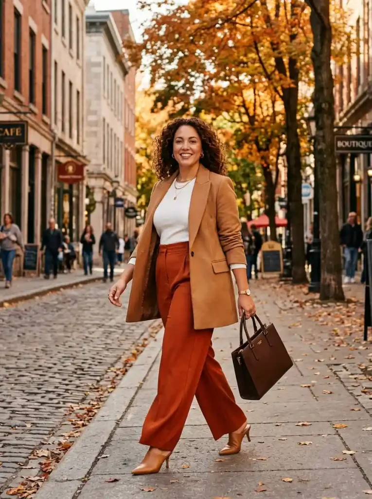Wide-Leg Trousers and a Longline Blazer