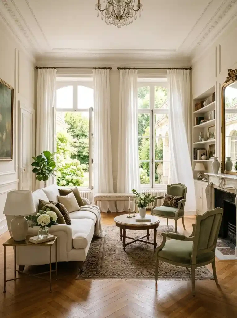Crisp White Linen Curtains