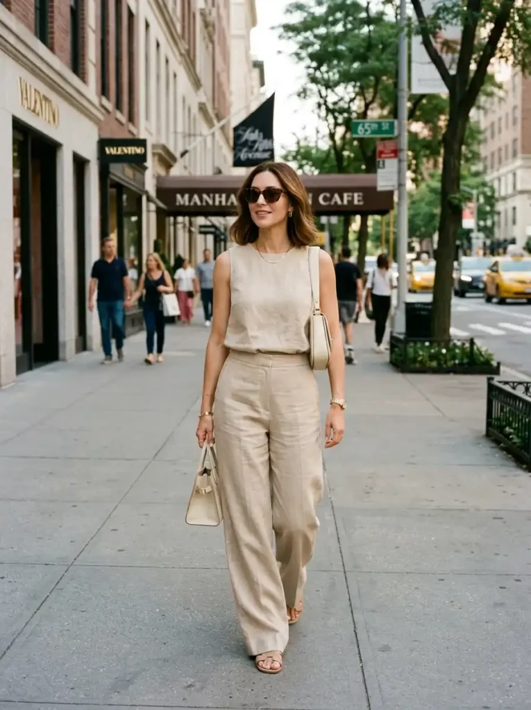 Monochrome Beige Ensemble