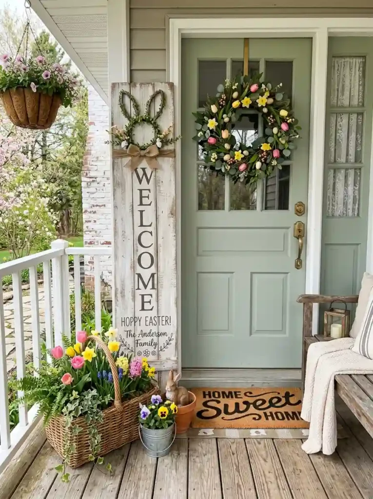 Bunny Welcome Sign