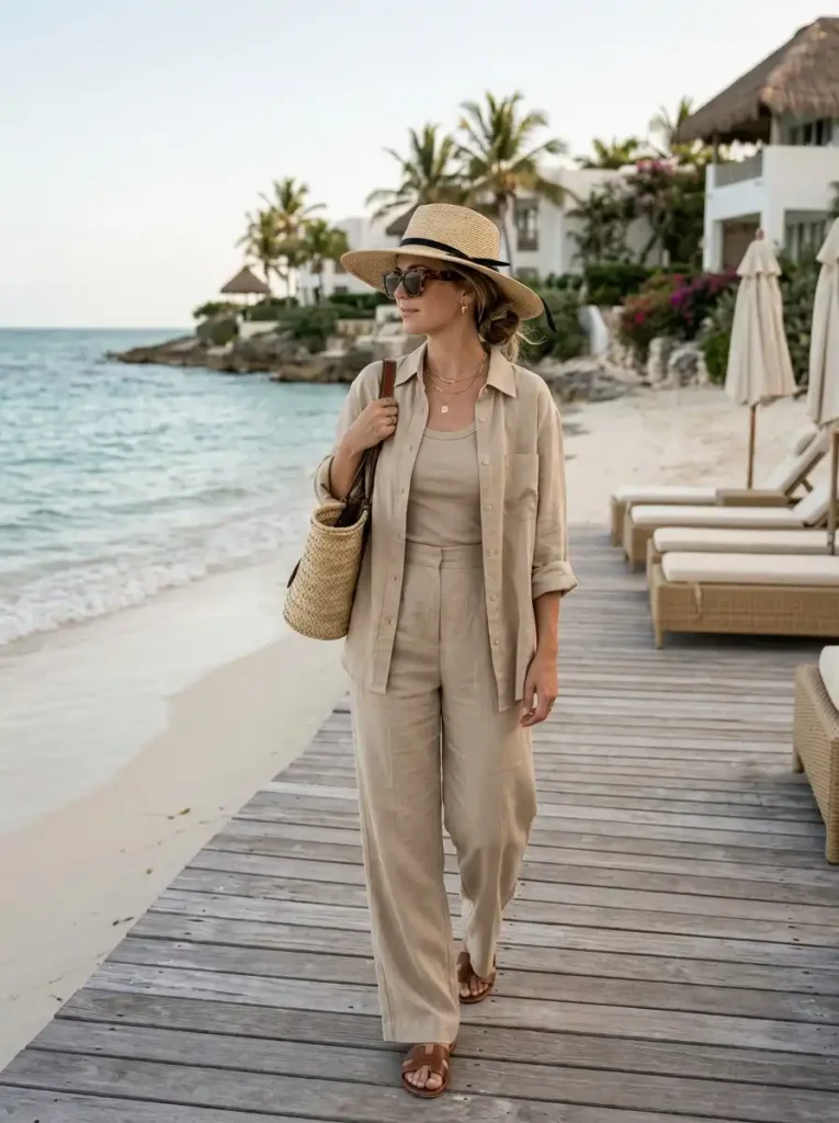 Monochrome Beige Resort Set
