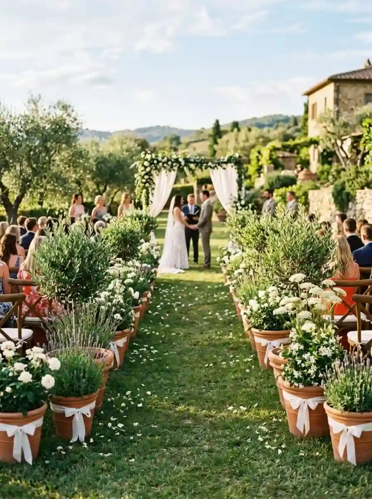 Potted Plant Aisle Markers