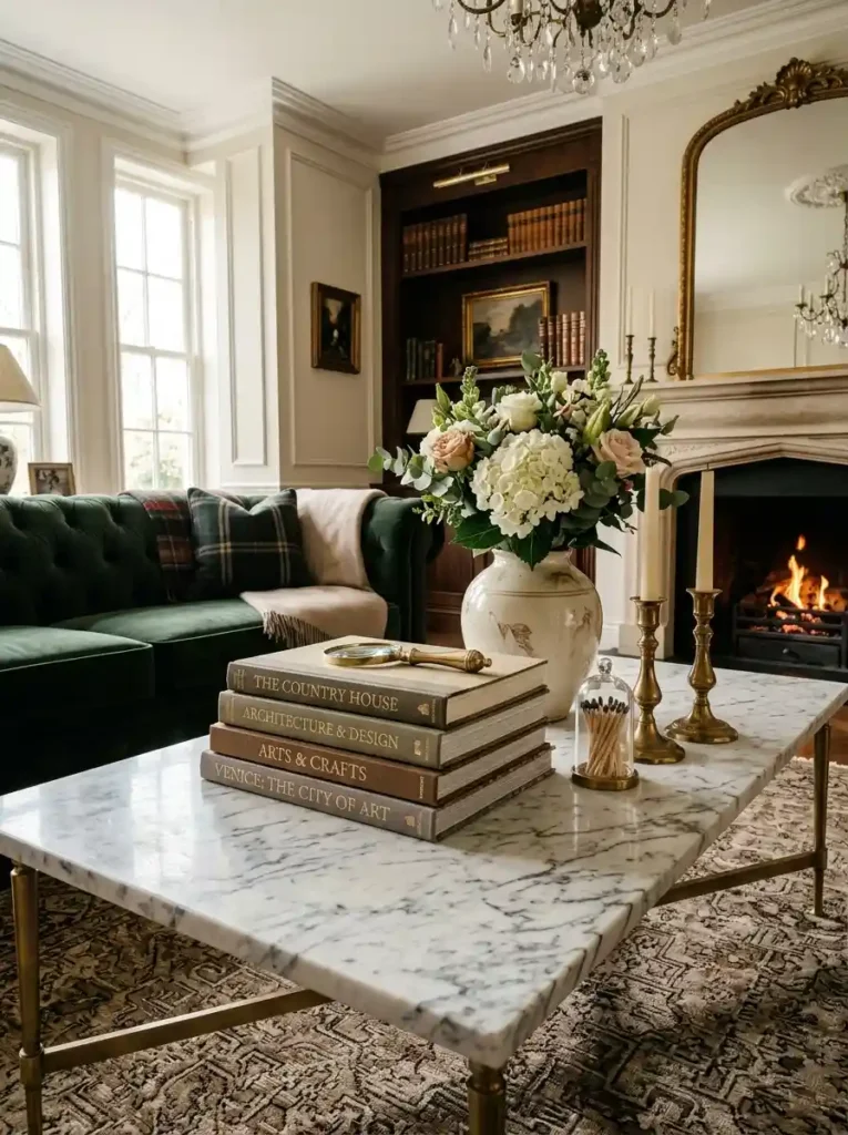 Marble Coffee Table Styling