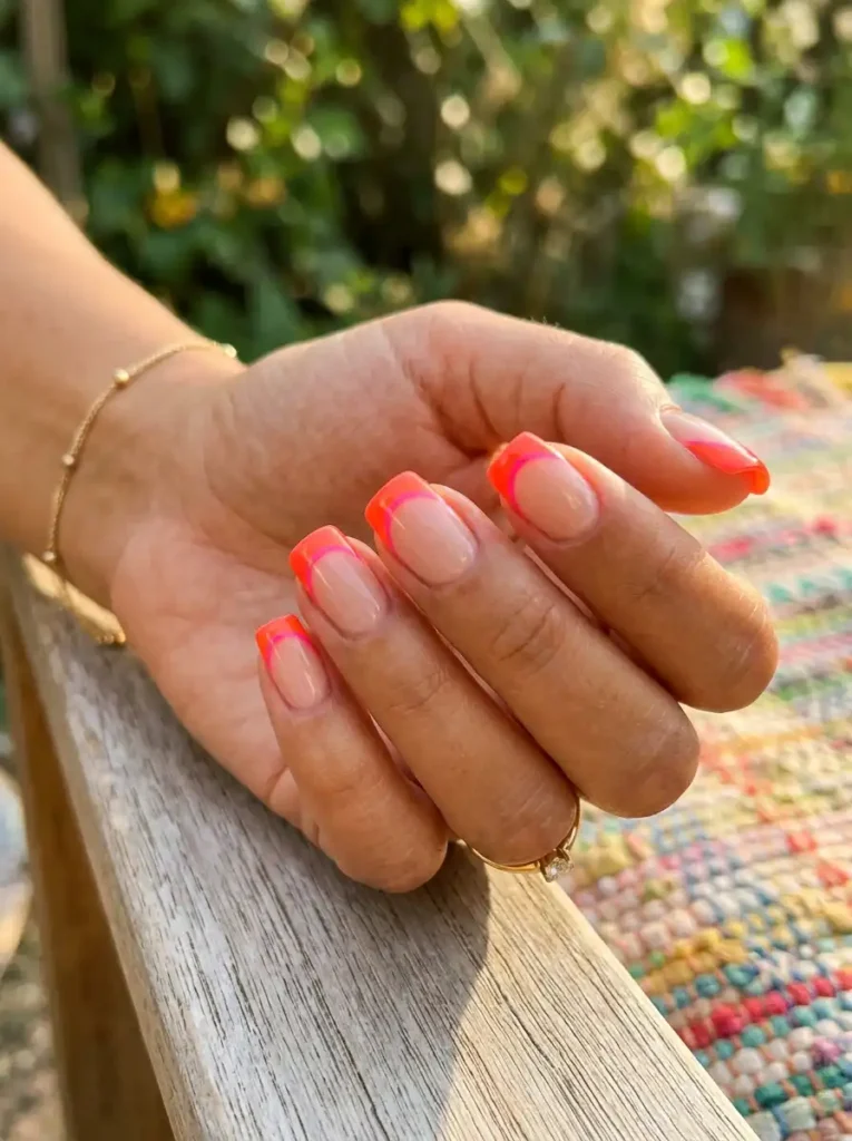 Coral Neon Tips