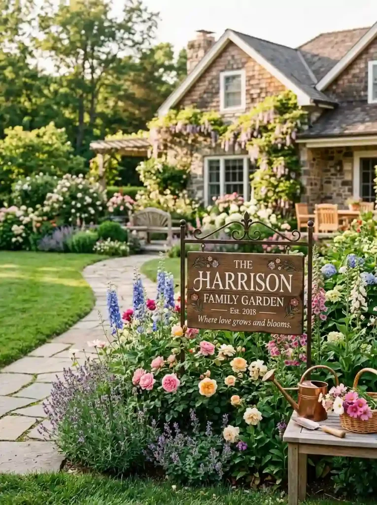 .Personalized Garden Sign