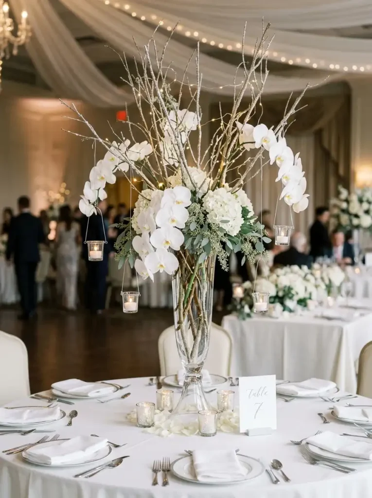 Tall Branches in Glass Vases