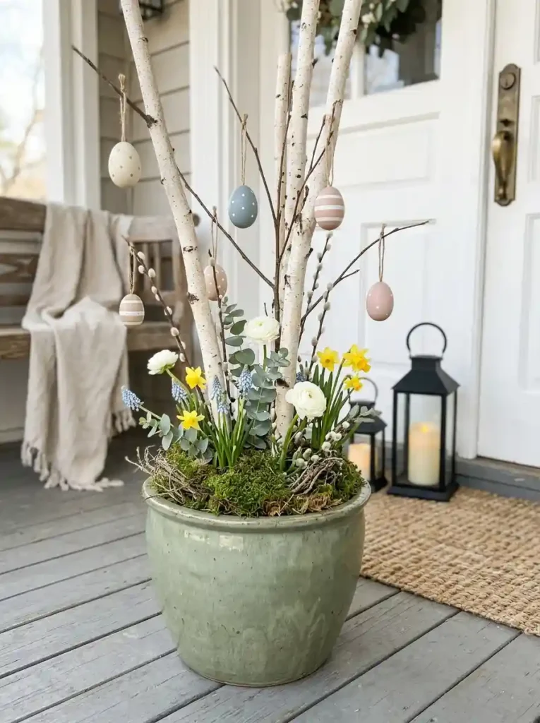 Birch Branch Easter Arrangement