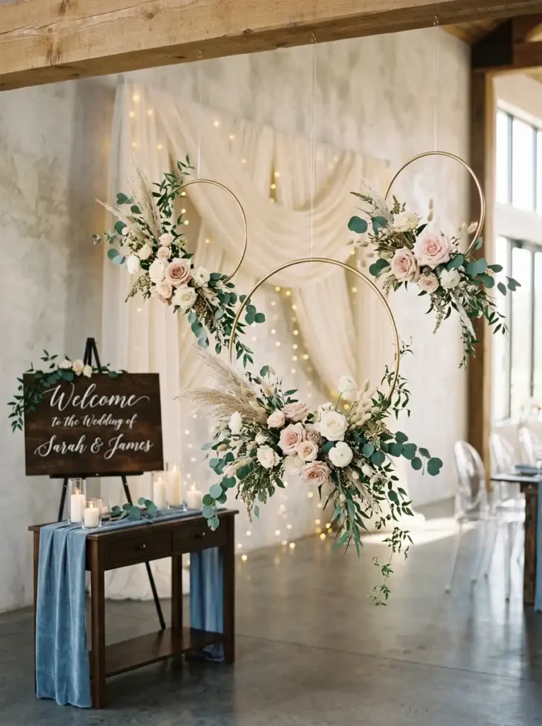 DIY Floral Hoop Decorations