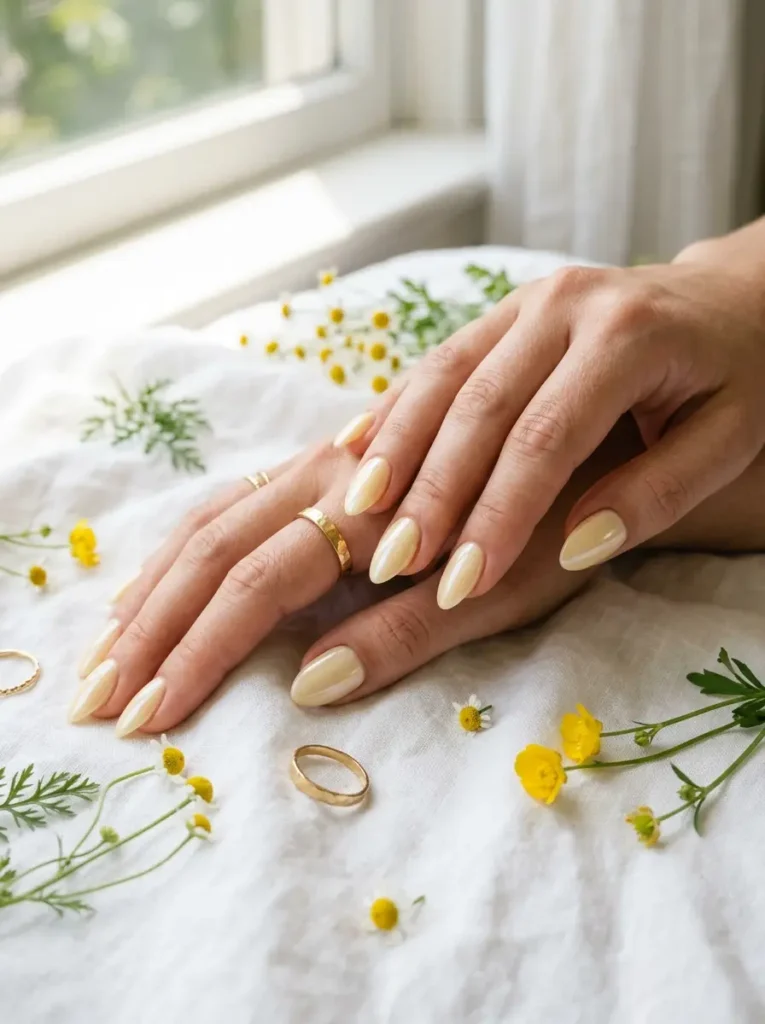 Butter Cream Glazed Nails