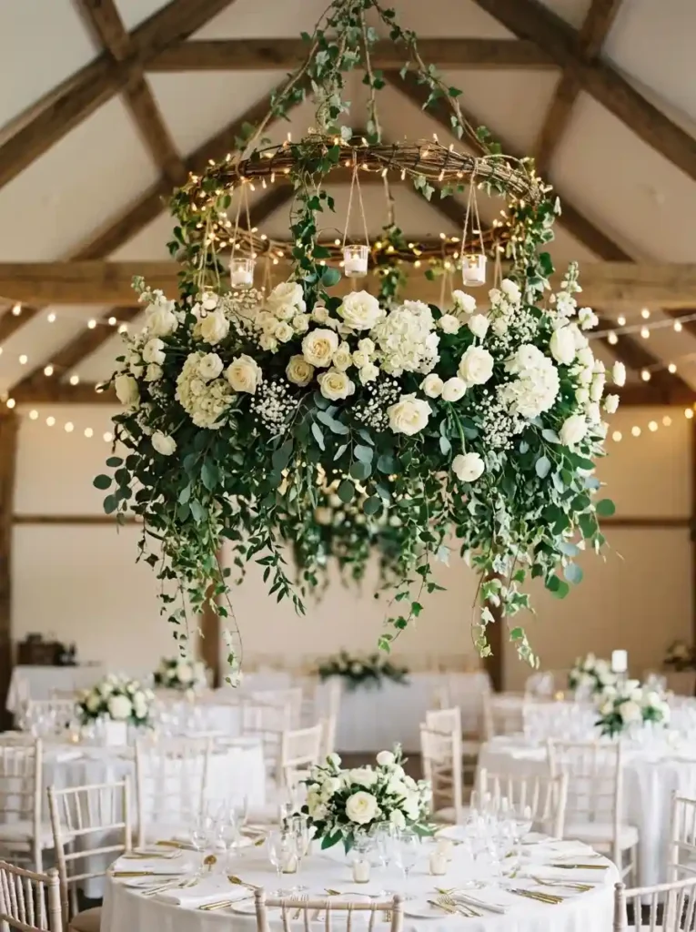 DIY Floral Chandelier