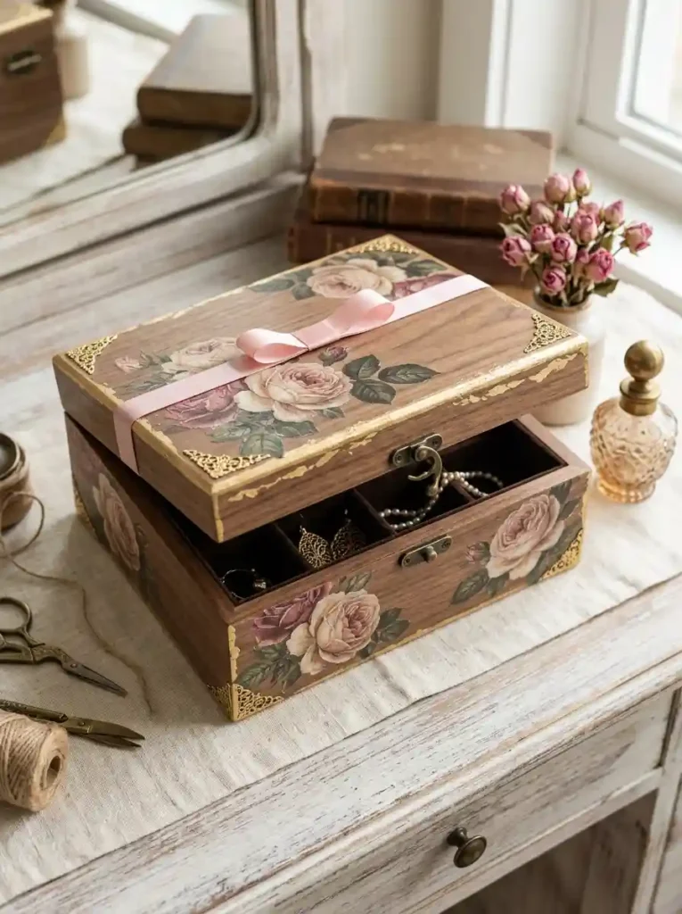 Decoupage Jewelry Box